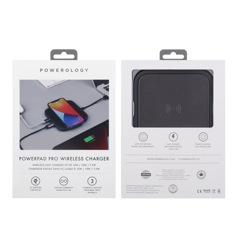 3-in-1 Vegan Leather WIRELESS CHARGER