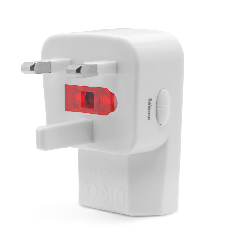Travel Adapter Kit with 1 USB-A Port - White