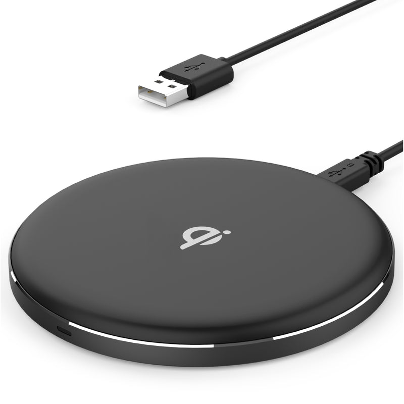 Qi 10W/7.5W Wireless Charger - Black